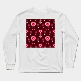 Viva Magenta Flowers 1 Long Sleeve T-Shirt